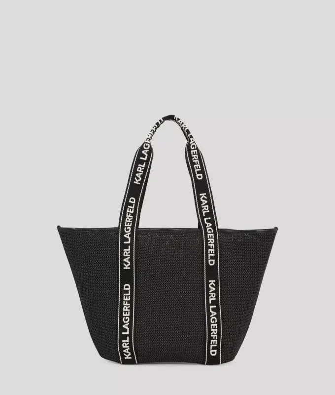 Gewebte Strandtasche mit Logo