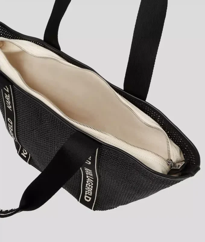 Gewebte Strandtasche mit Logo