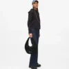 Glänzende Nylon-Hobo-Tasche
