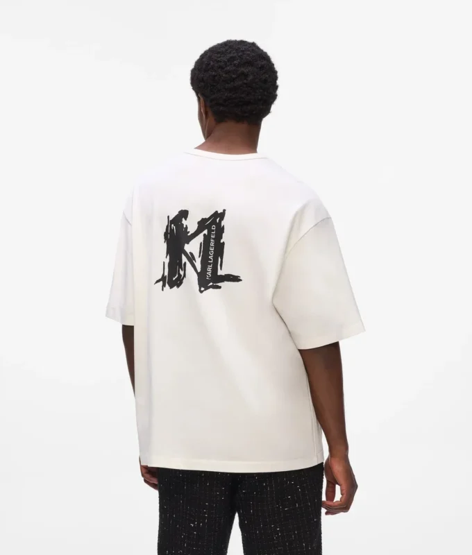 Grafisches Monogramm-T-Shirt Grafisches Monogramm-T-Shirt