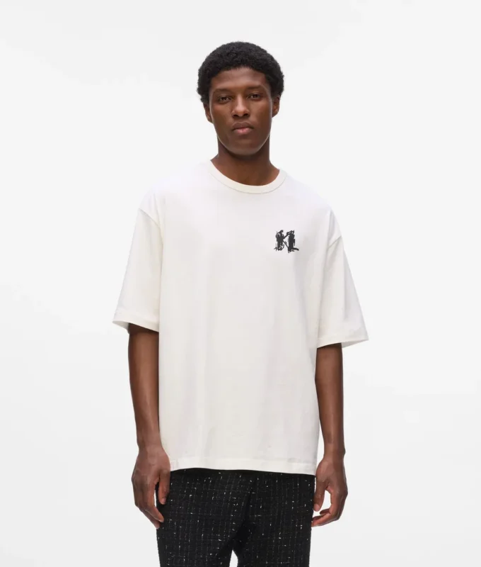 Grafisches Monogramm-T-Shirt Grafisches Monogramm-T-Shirt
