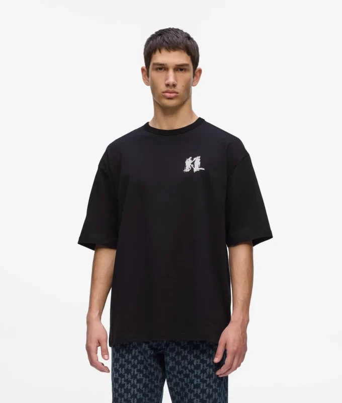 Grafisches Monogramm-T-Shirt Grafisches Monogramm-T-Shirt