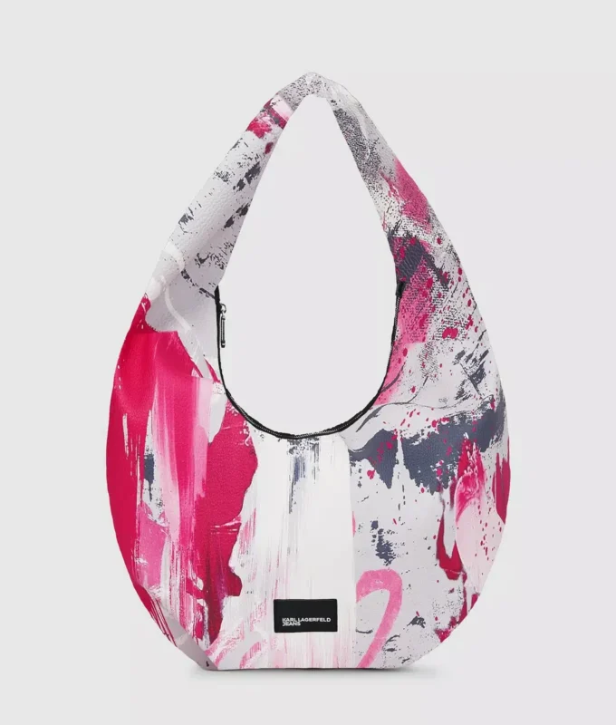Große Hobo-Tasche mit Maler-Print Große Hobo-Tasche mit Maler-Print