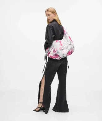 Große Hobo-Tasche mit Maler-Print