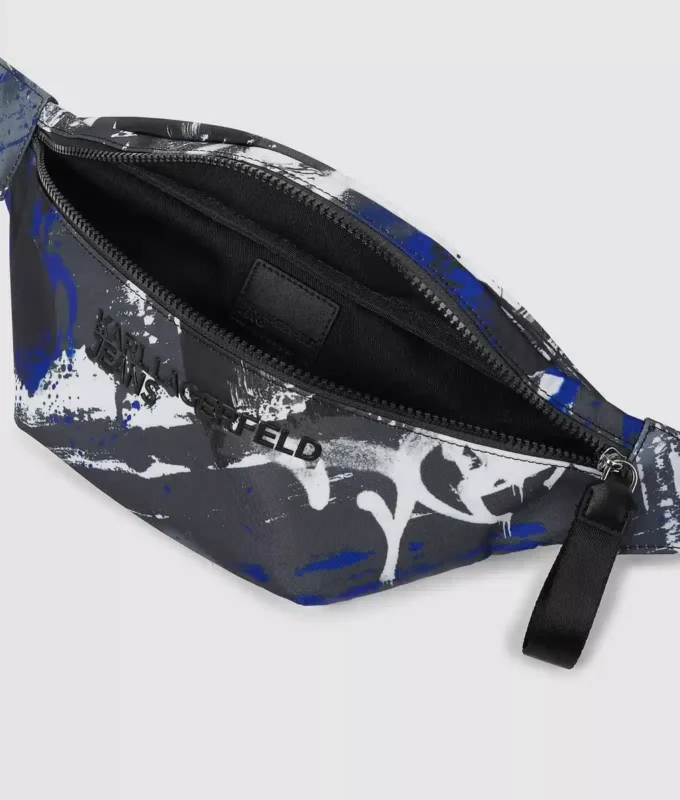 Gürteltasche mit Graffiti-Print Gürteltasche mit Graffiti-Print