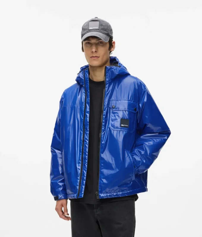 Hochglänzende Utility-Jacke Hochglänzende Utility-Jacke