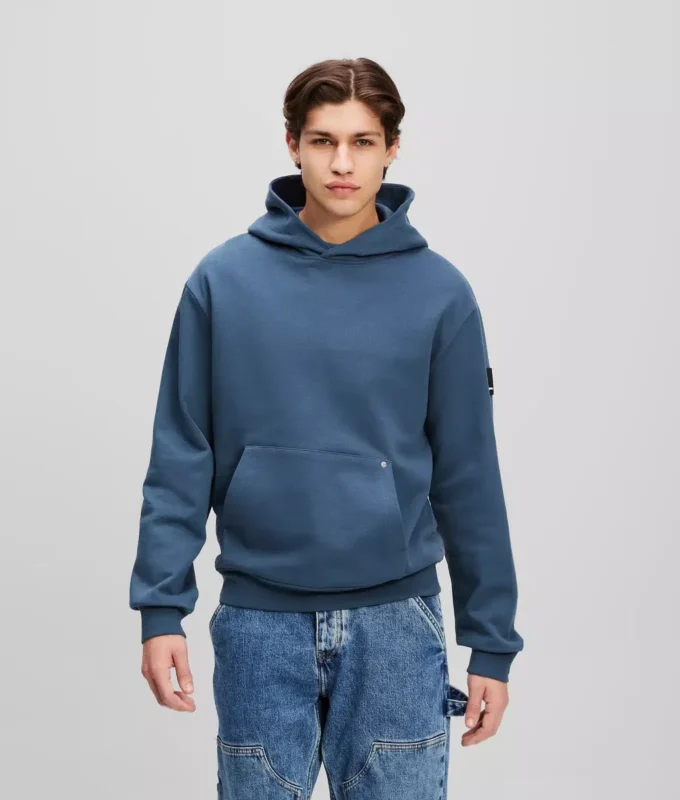 HOODIE MIT AUFGENÄHTEM LOGO