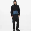 Hoodie mit Denim-Tasche