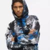 Hoodie mit durchgehendem Paint-Effekt