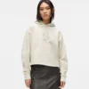 Hoodie mit Monogramm-Nieten