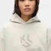 Hoodie mit Monogramm-Nieten