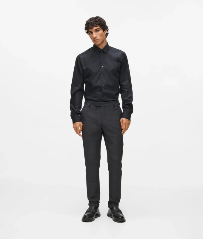 Hose mit Satin-Details Hose mit Satin-Details