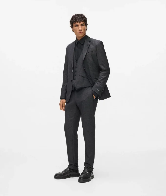 Hose mit Satin-Details Hose mit Satin-Details