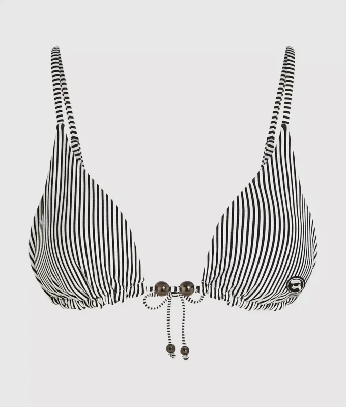 IKON GESTREIFTES TRIANGLE-BIKINI-OBERTEIL