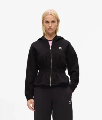 Ikon Hoodie mit gerafftem Reißverschluss Ikon Hoodie mit gerafftem Reißverschluss