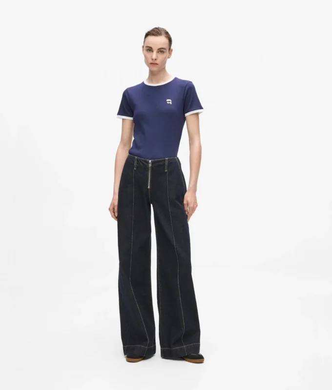 Ikon-Jeans mit weitem Bein Ikon-Jeans mit weitem Bein