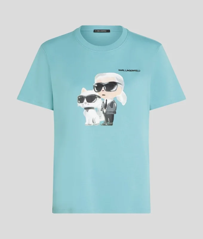 IKON KARL & CHOUPETTE AQUARELLE T-SHIRT