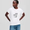 IKON KARL & CHOUPETTE RHINESTONE T-SHIRT