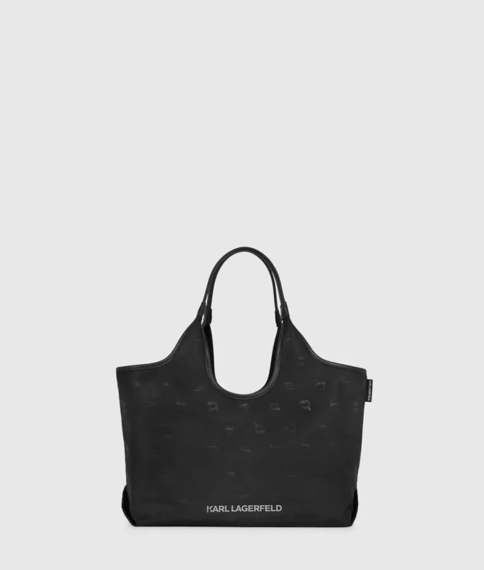 Ikon Nylon-Tragetasche mit Allover-Print Ikon Nylon-Tragetasche mit Allover-Print