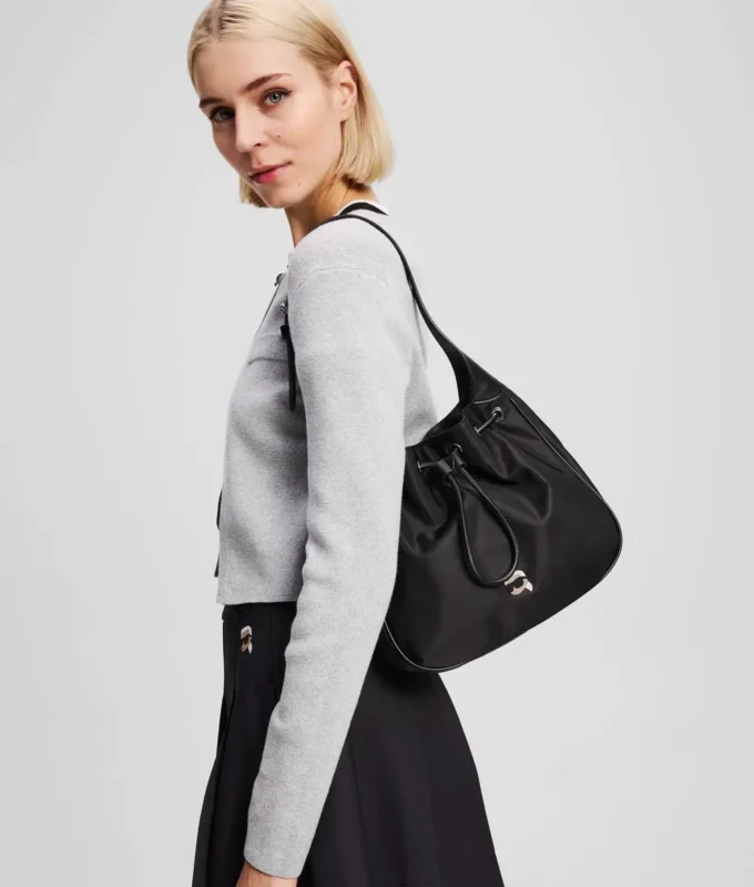 IKON SCHULTERTASCHE MIT KORDELZIEHER IKON SCHULTERTASCHE MIT KORDELZIEHER