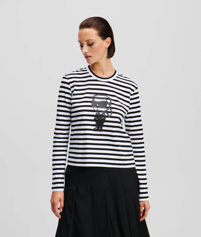 IKON STRIPE LANGÄRMELIGES T-SHIRT IKON STRIPE LANGÄRMELIGES T-SHIRT