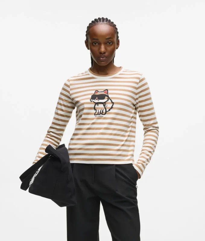 IKON STRIPE LANGÄRMELIGES T-SHIRT IKON STRIPE LANGÄRMELIGES T-SHIRT