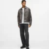 Jacke aus Kunstleder im Used-Look Jacke aus Kunstleder im Used-Look