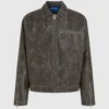 Jacke aus Kunstleder im Used-Look Jacke aus Kunstleder im Used-Look