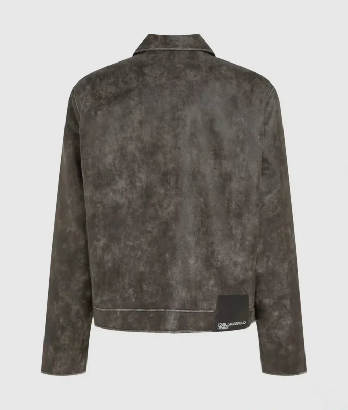 Jacke aus Kunstleder im Used-Look Jacke aus Kunstleder im Used-Look