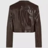 Jacke aus Kunstleder mit Glanzfinish