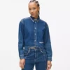 Jeanshemd mit Nieten