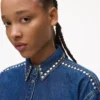 Jeanshemd mit Nieten