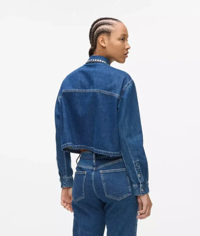 Jeanshemd mit Nieten
