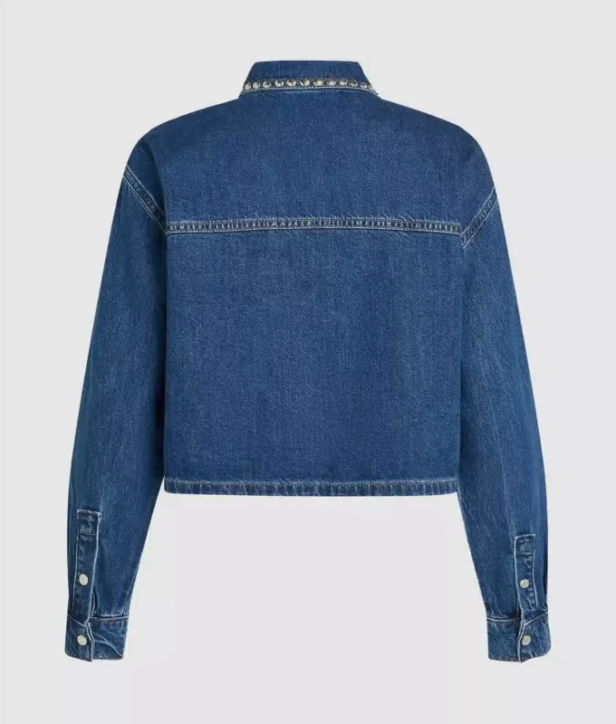 Jeanshemd mit Nieten