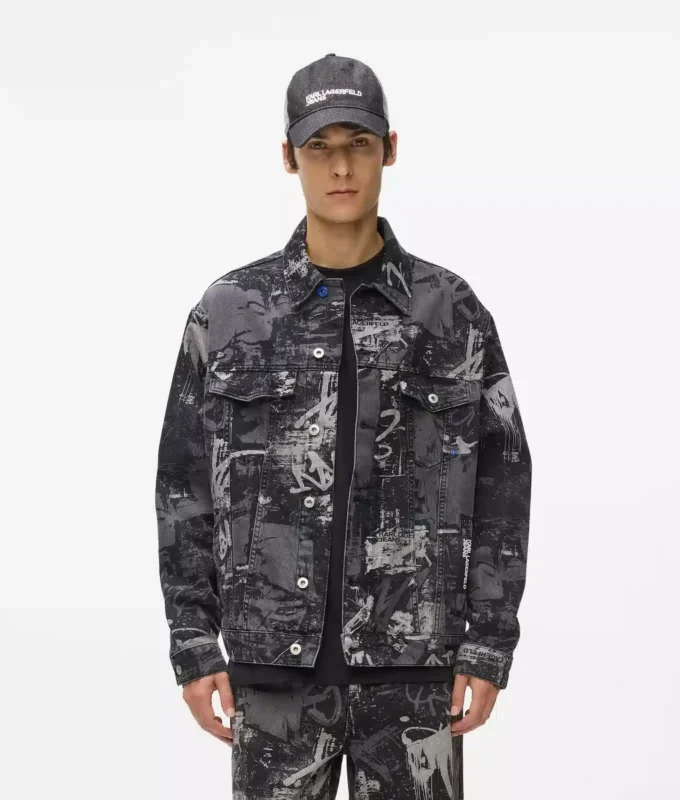 Jeansjacke mit Farbeffekt Jeansjacke mit Farbeffekt