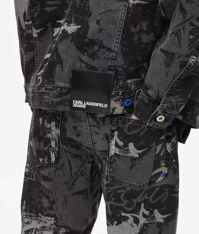 Jeansjacke mit Farbeffekt Jeansjacke mit Farbeffekt