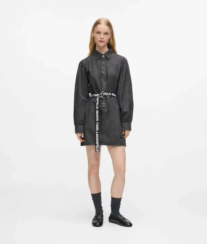 Jeanskleid mit Gürtel Jeanskleid mit Gürtel
