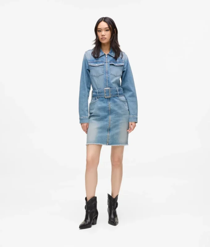 Jeanskleid mit Gürtel Jeanskleid mit Gürtel
