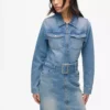Jeanskleid mit Gürtel Jeanskleid mit Gürtel