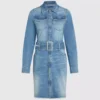Jeanskleid mit Gürtel Jeanskleid mit Gürtel