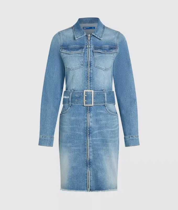 Jeanskleid mit Gürtel Jeanskleid mit Gürtel
