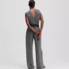 JERSEY-JUMPSUIT MIT STRASSSTEINEN JERSEY-JUMPSUIT MIT STRASSSTEINEN