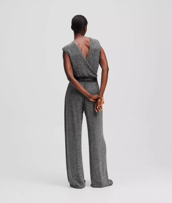 JERSEY-JUMPSUIT MIT STRASSSTEINEN JERSEY-JUMPSUIT MIT STRASSSTEINEN