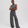 JERSEY-JUMPSUIT MIT STRASSSTEINEN JERSEY-JUMPSUIT MIT STRASSSTEINEN