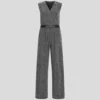 JERSEY-JUMPSUIT MIT STRASSSTEINEN JERSEY-JUMPSUIT MIT STRASSSTEINEN