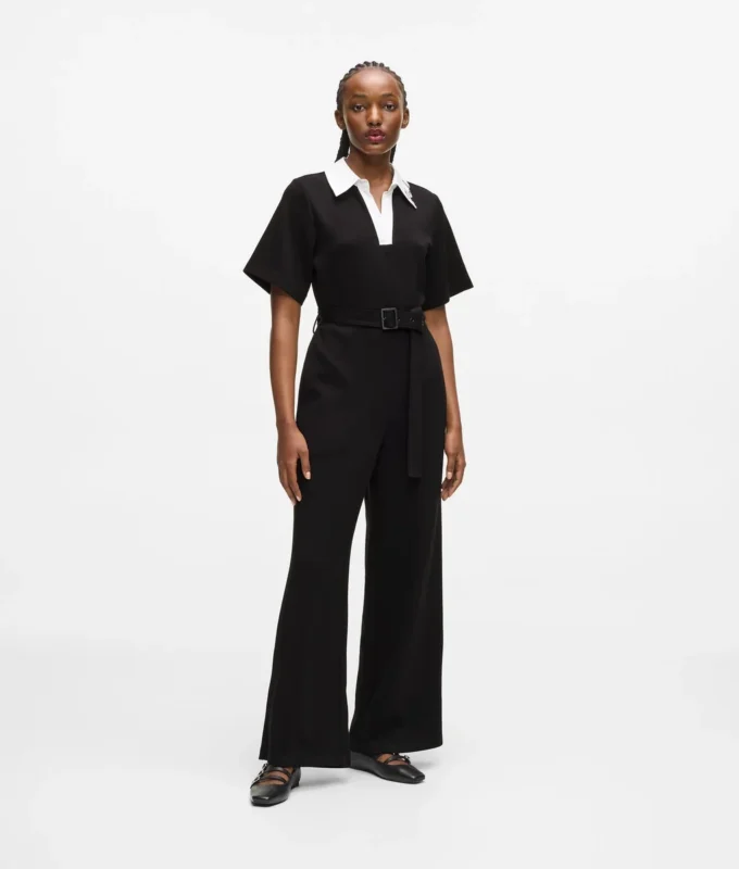 Jumpsuit mit charakteristischem Kragen