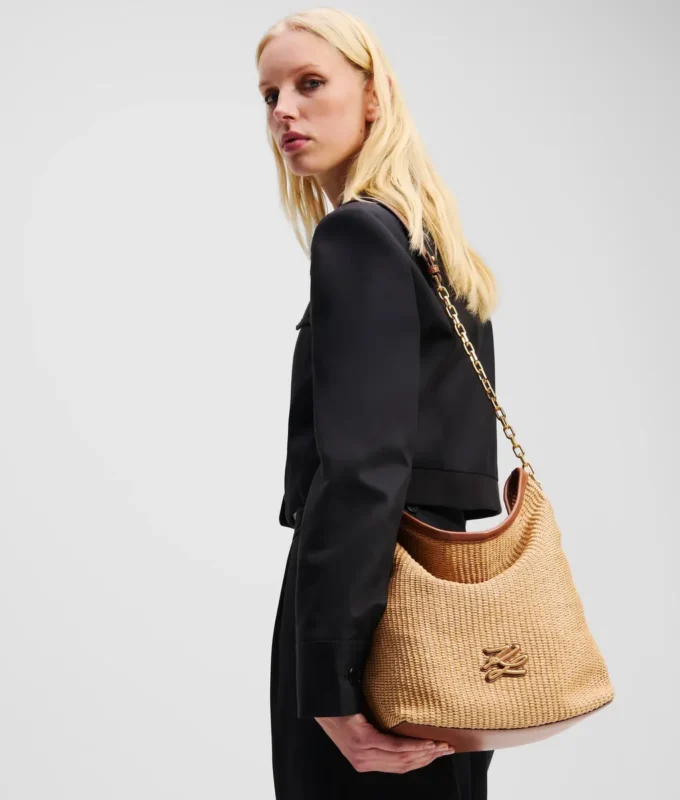 K/Autograph gewebte mittelgroße Beuteltasche K/Autograph gewebte mittelgroße Beuteltasche