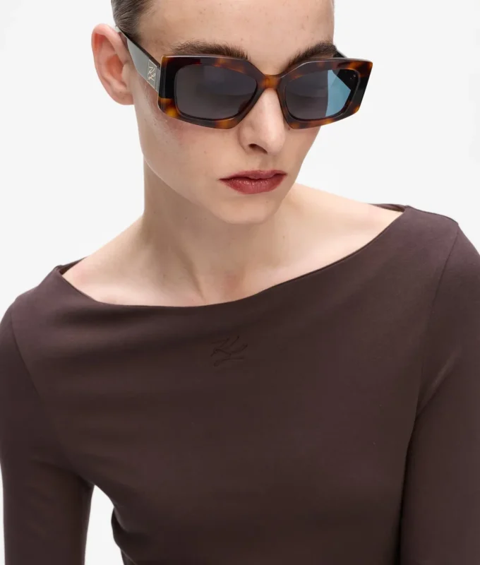 K/Autograph Klobige Sonnenbrille