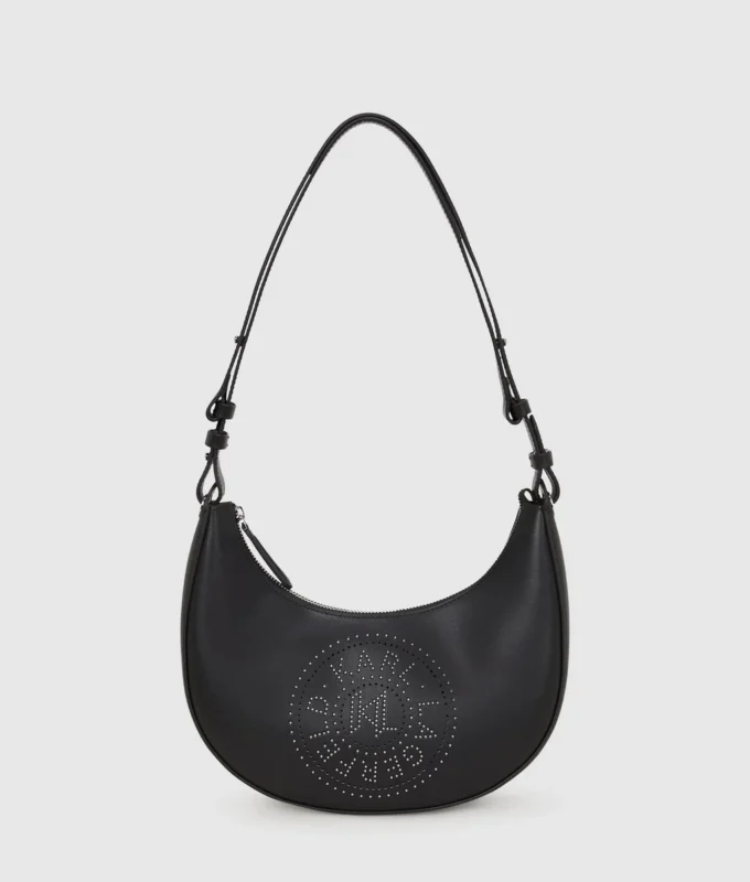 K/Circle Schultertasche mit Nieten und Mondmotiv K/Circle Schultertasche mit Nieten und Mondmotiv