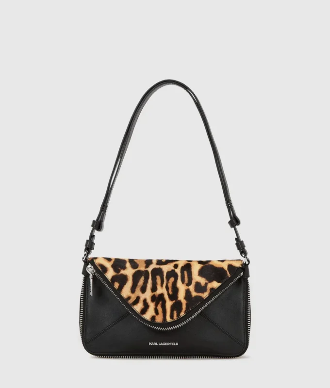 K/Hardware Schultertasche mit Leopardenmuster K/Hardware Schultertasche mit Leopardenmuster